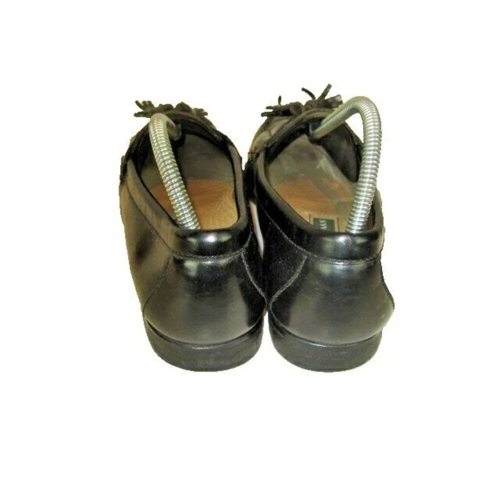 Mens Cole Haan Black Leather Tassel Loafers Shoes sz 9D